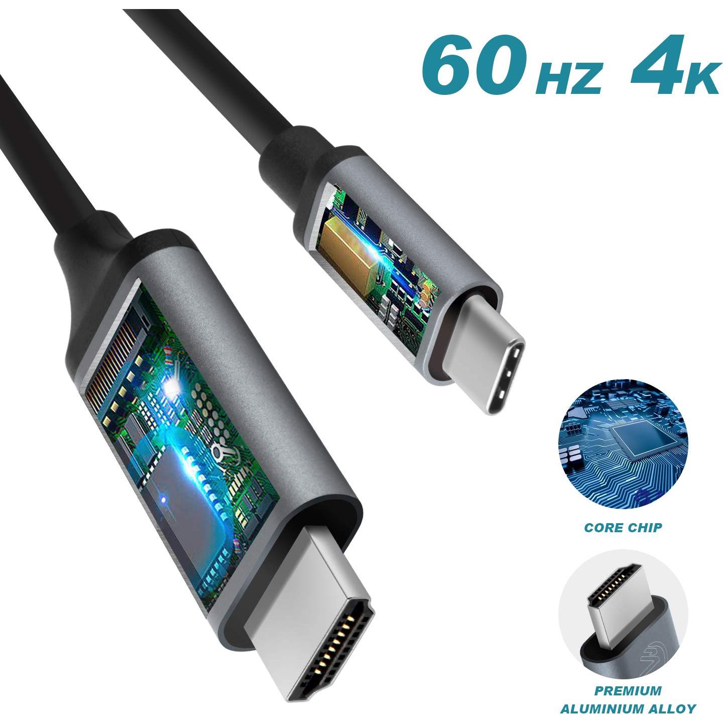 Cable USB C a HDMI 0.91m Doitby 4K para iPhone 15 y Samsung