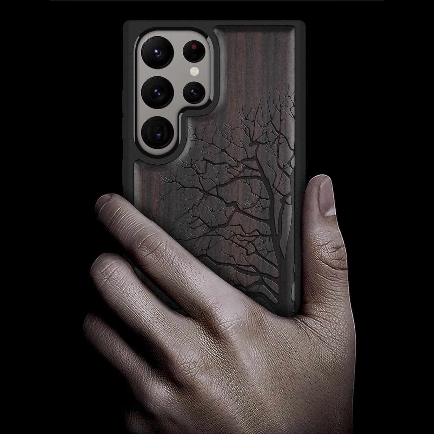 Funda de Madera Carveit para Galaxy S24 Ultra - TPU Suave