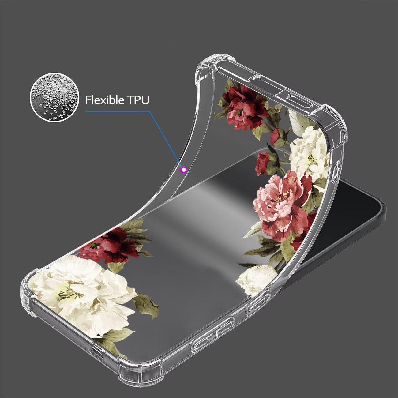 Funda TPU Transparente para Nokia C2 2da Edición Floral 5.7"