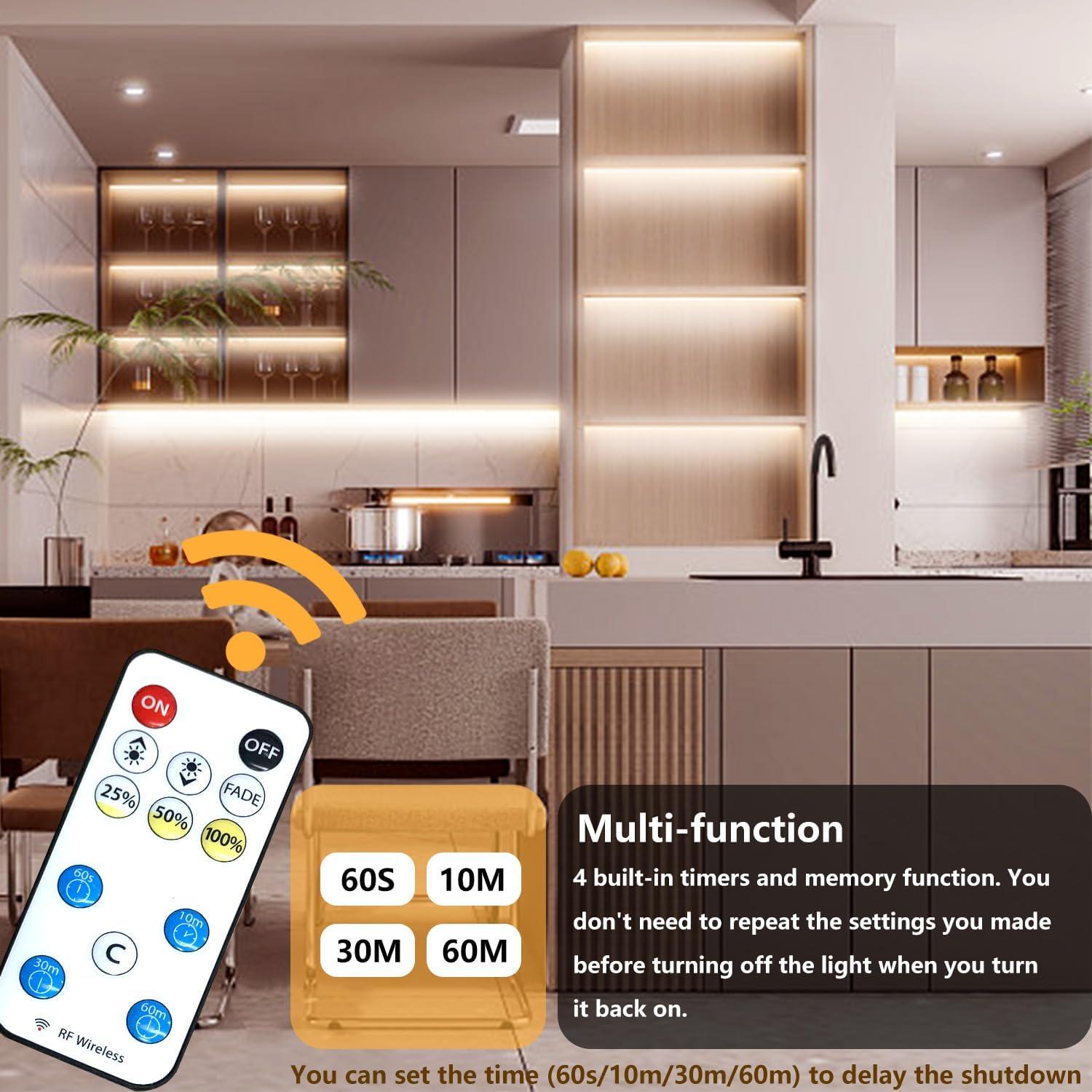 Tira de Luz LED COB 5m dalattin 3000K Blanco Cálido con Control Remoto