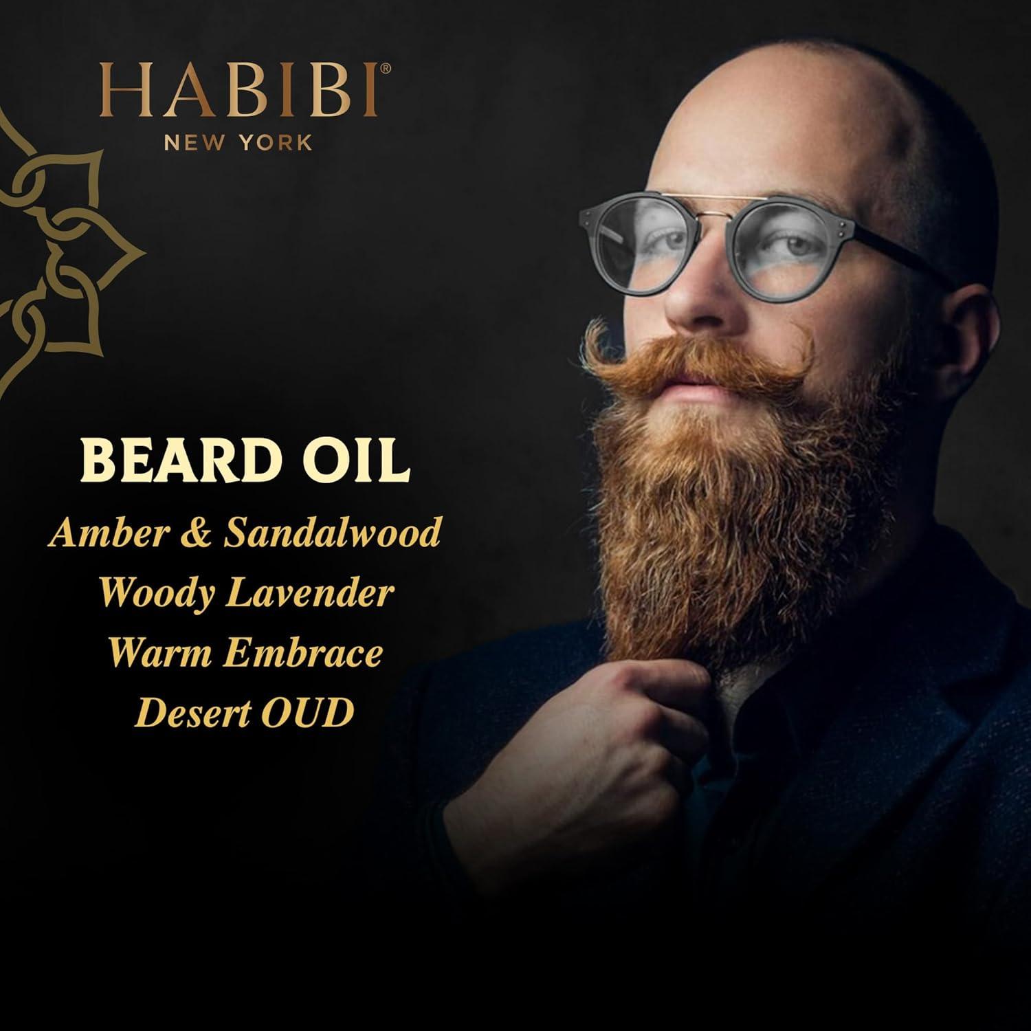 Aceite para Barba H HABIBI - Paquete de 4 Fragancias Naturales