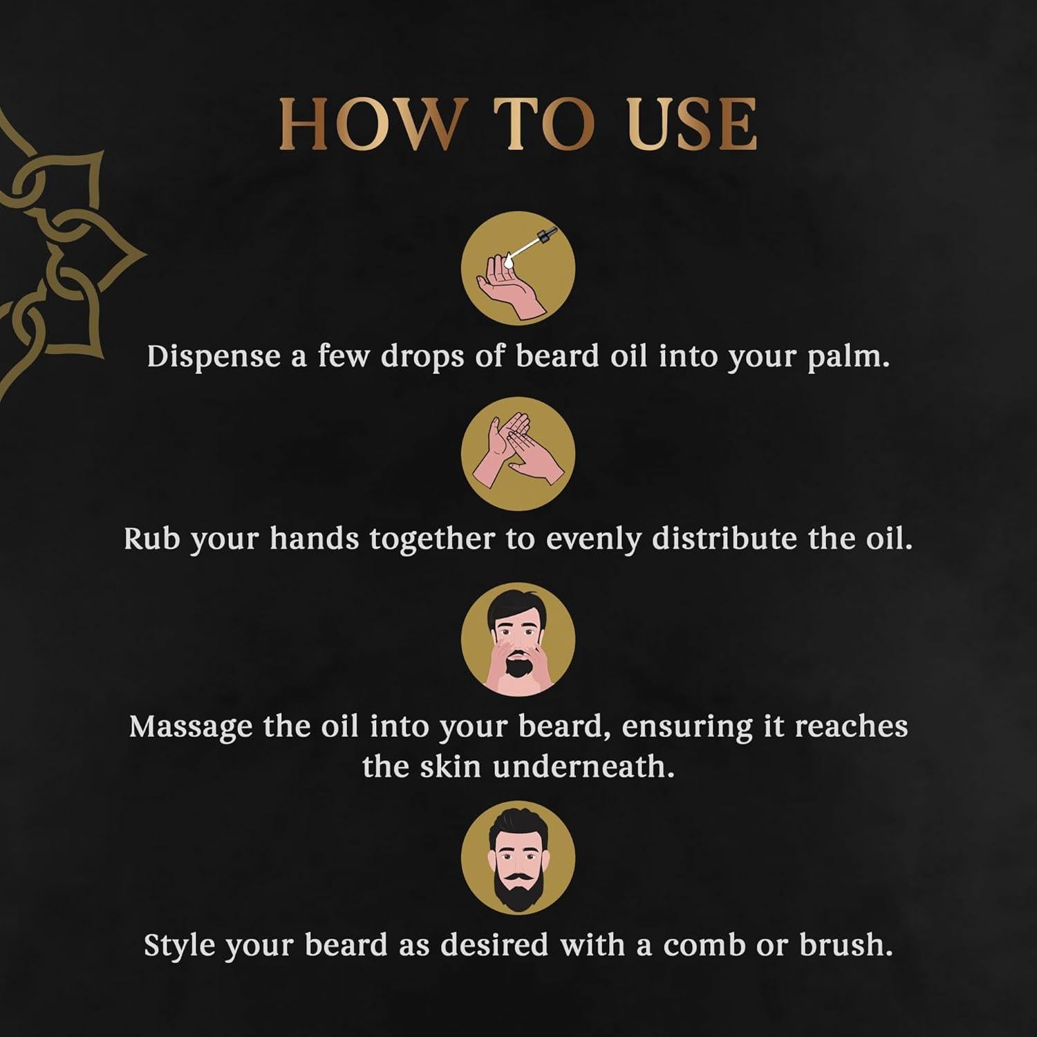 Aceite para Barba H HABIBI - Paquete de 4 Fragancias Naturales