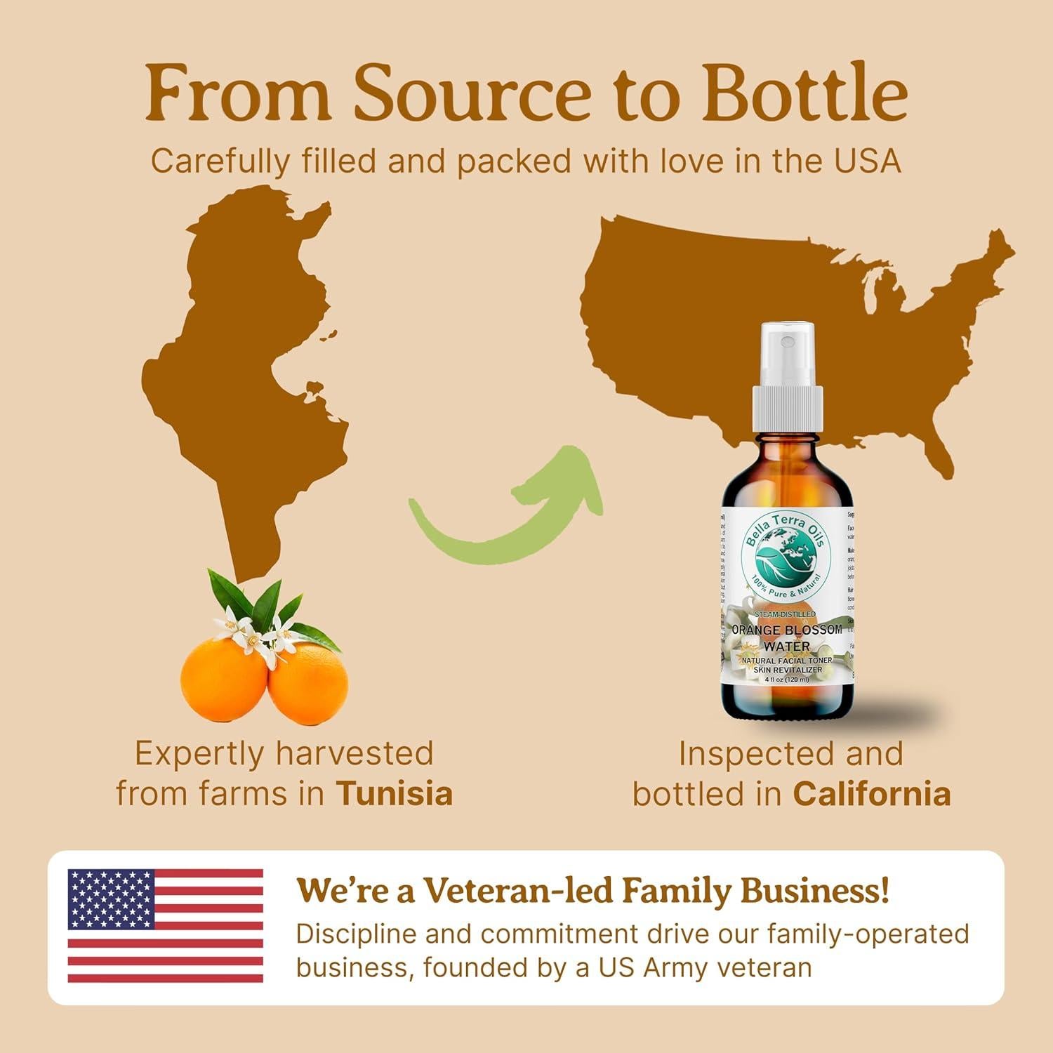 Agua de Flor de Naranjo Bella Terra 3.78L Refrescante Piel