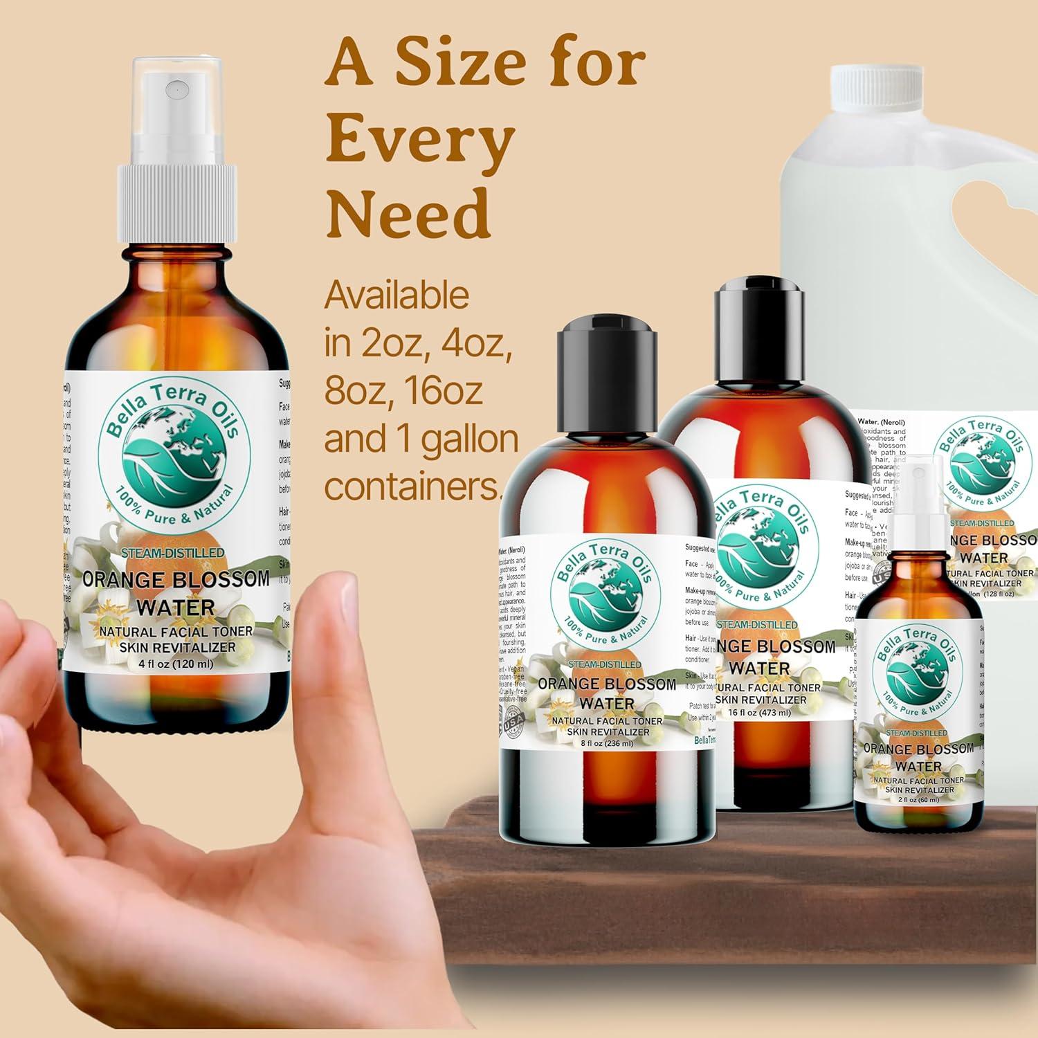 Agua de Flor de Naranjo Bella Terra 3.78L Refrescante Piel