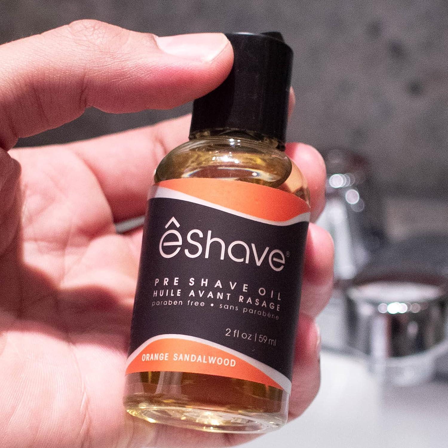 Aceite Pre Afeitado eShave 60 ml - Sándalo Naranja, Suave y Protector