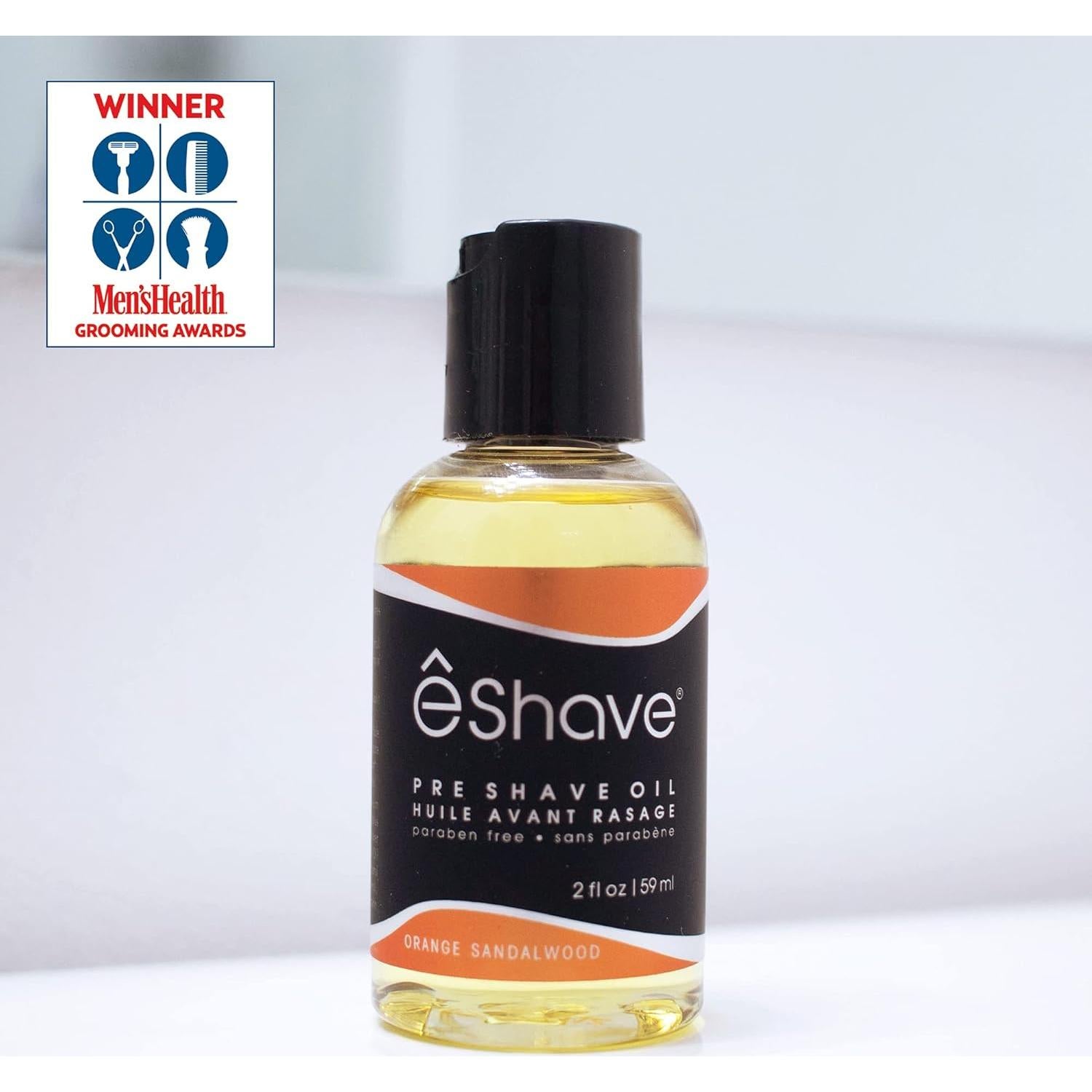 Aceite Pre Afeitado eShave 60 ml - Sándalo Naranja, Suave y Protector