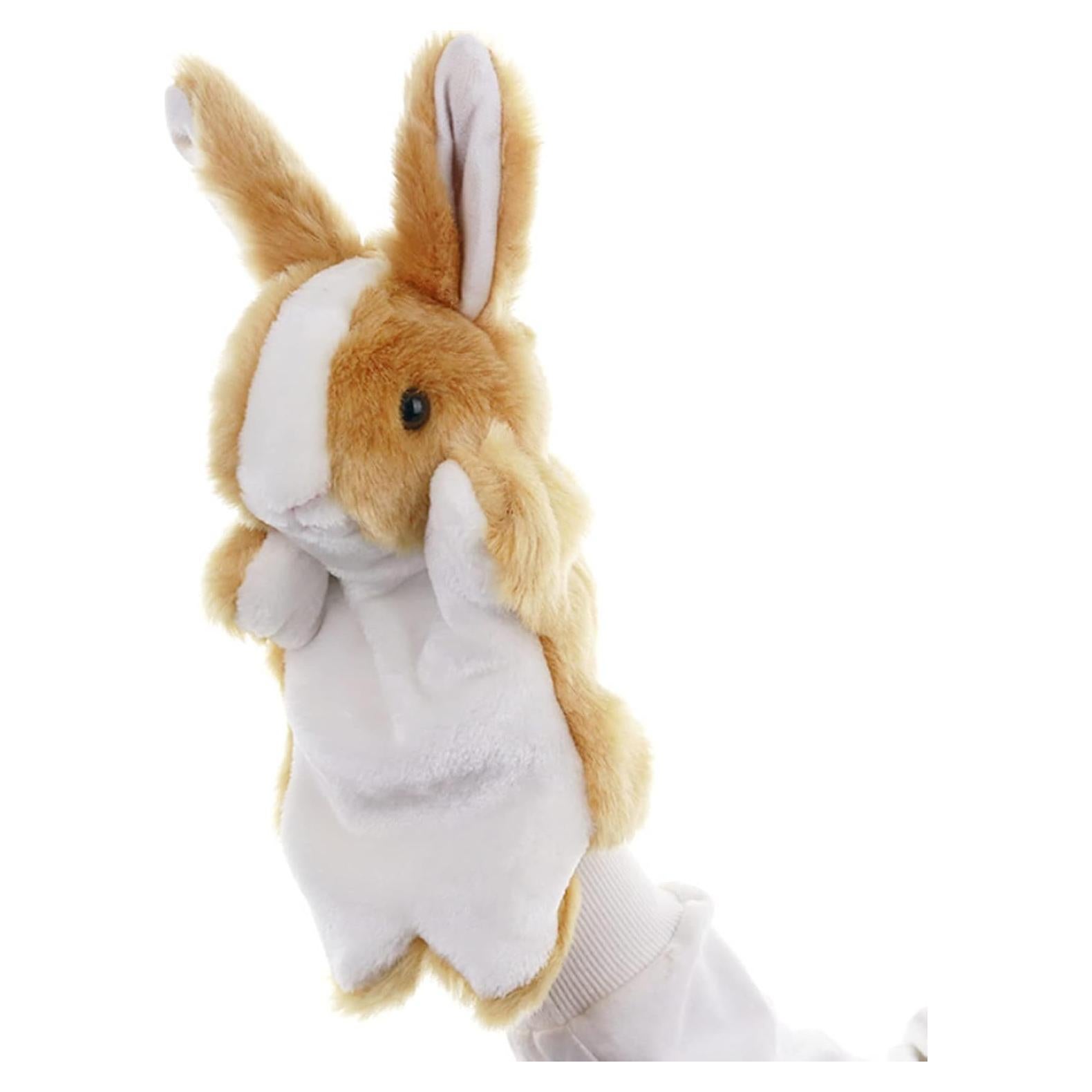Títere de Mano Conejo ZUXUCUVU 25.4 cm Juguete de Peluche