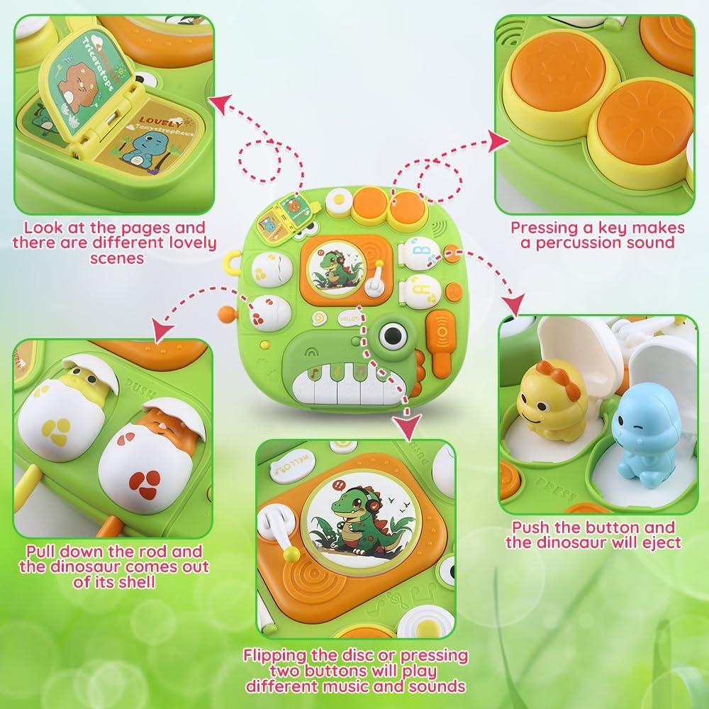 Mesa de Actividades para Bebés Caterbee Dinosaurio Musical