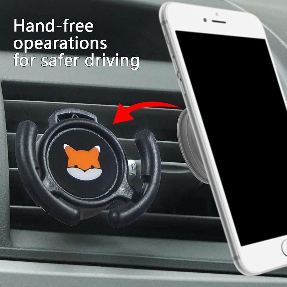 Soporte de Montaje para Ventilación de Auto HOMEFOX Negro