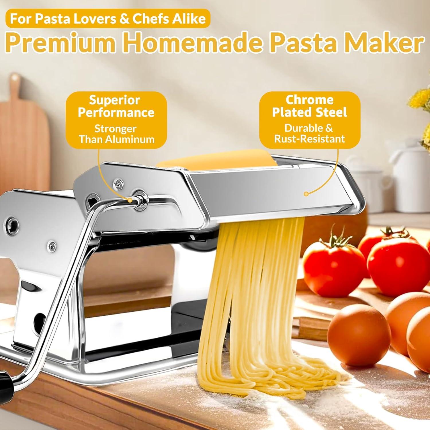 Máquina para hacer pasta Zenadora, 7 grosores ajustables