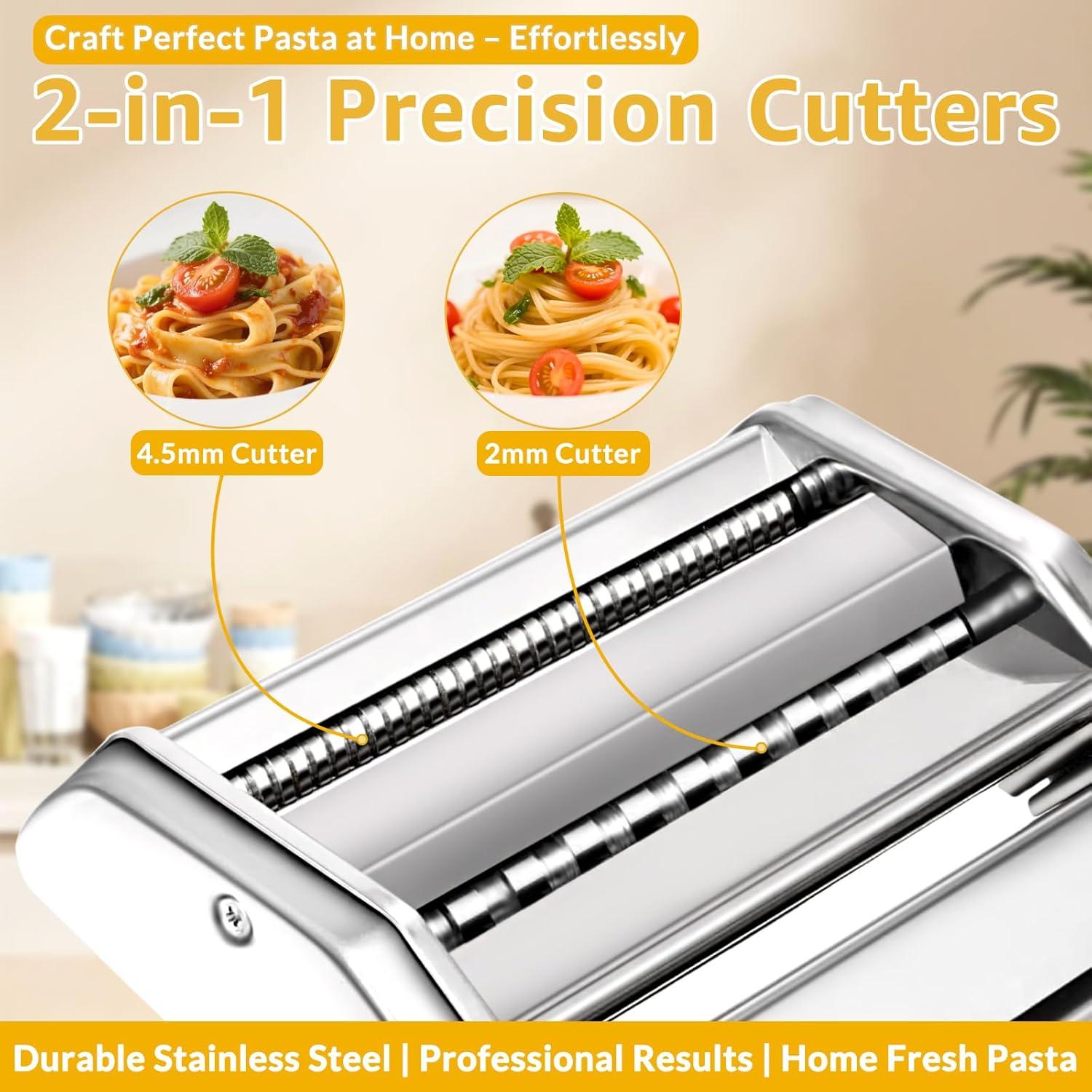 Máquina para hacer pasta Zenadora, 7 grosores ajustables