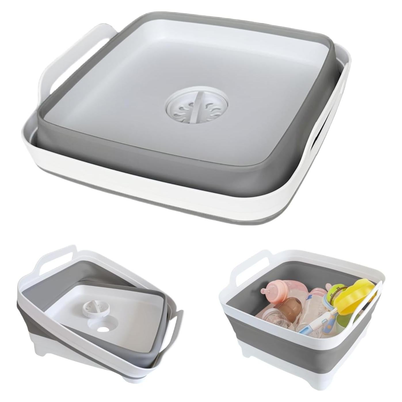 Fregadero Plegable GIMWA 9L Portátil para Camping y Biberones