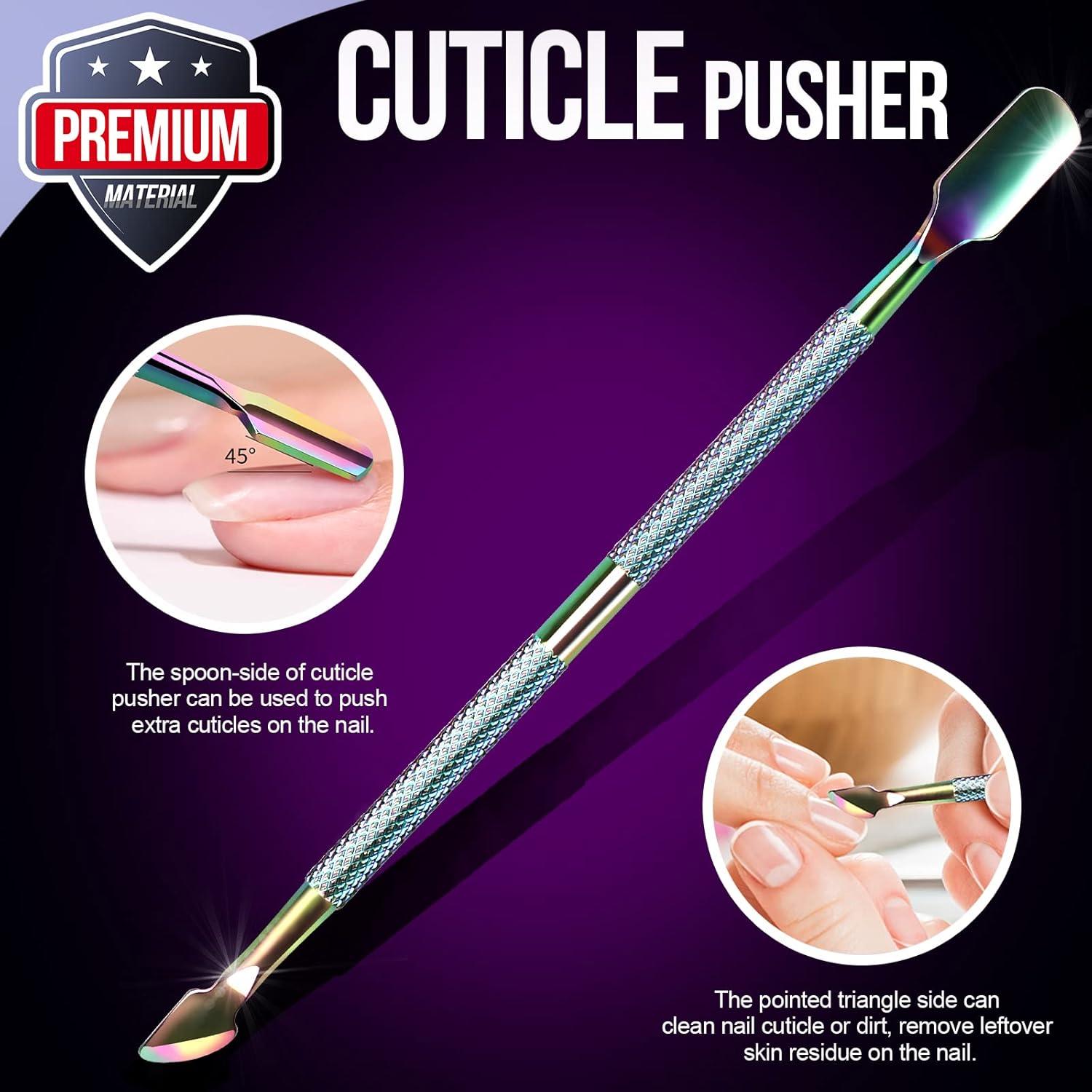 Kit de Cutículas FANDAMEI 4 Piezas Acero Inoxidable