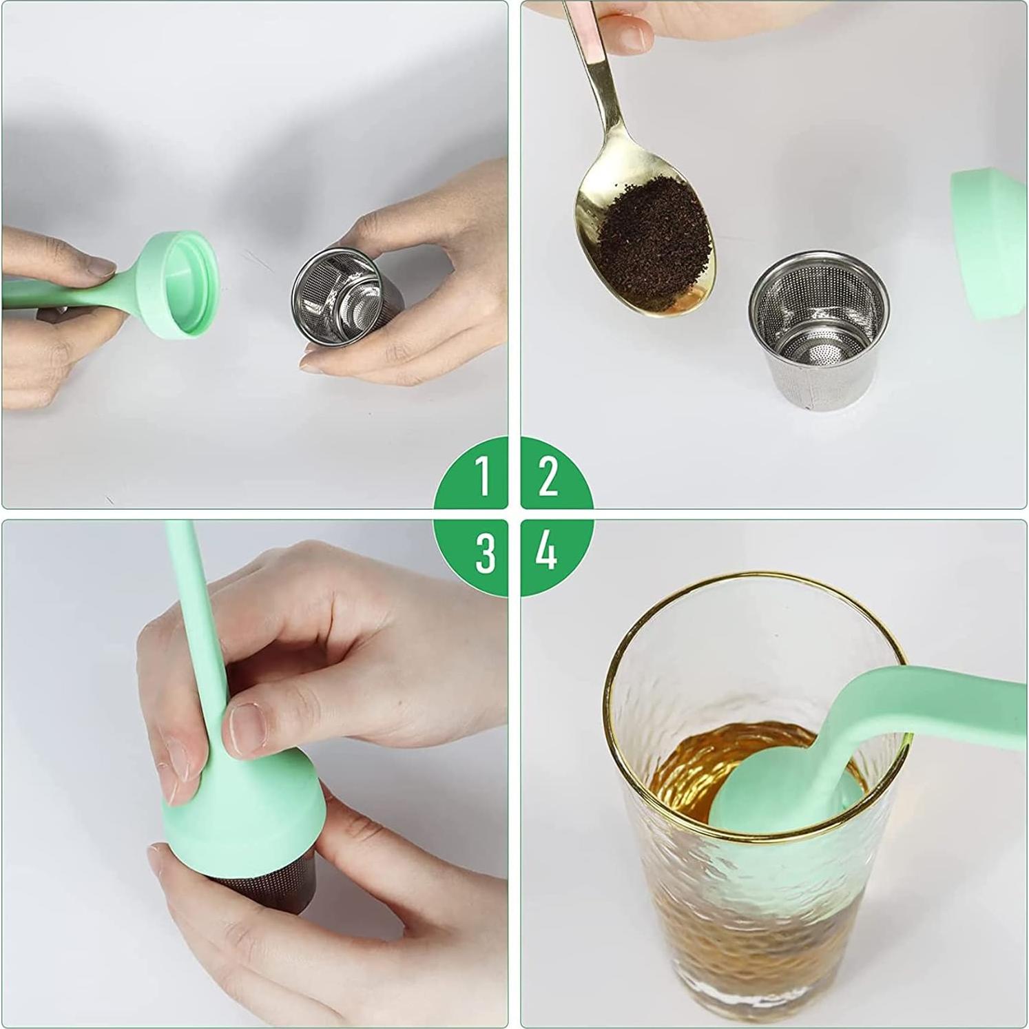 Infusor de Té Philbinden de Silicona Verde 4.2 cm