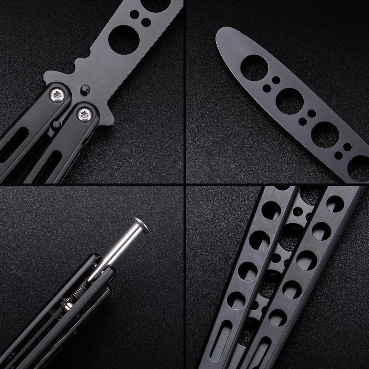 Cuchillo Mariposa Entrenador Grand Way K10 Negro 23 cm