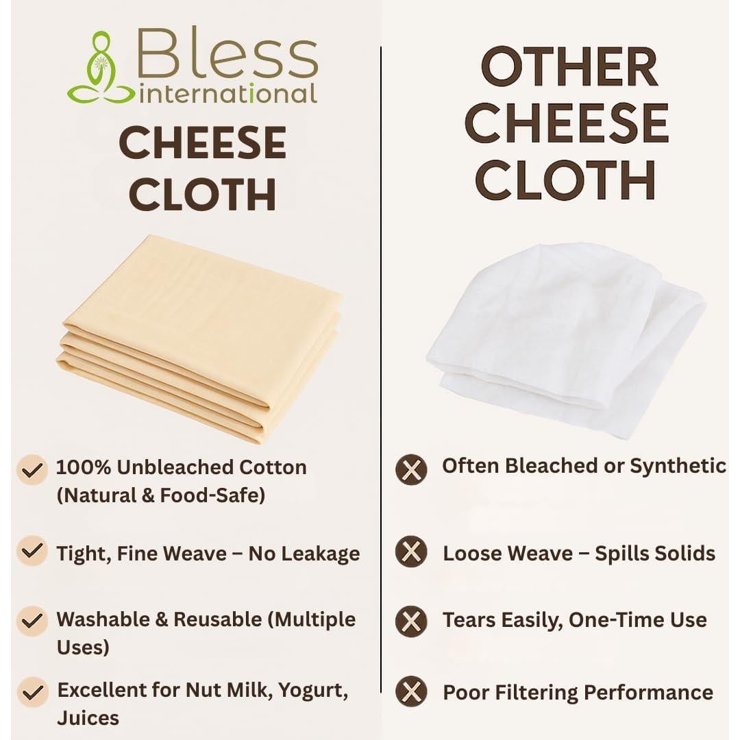 Tela de Queso de Algodón Premium Bless International 50.8x50.8 cm