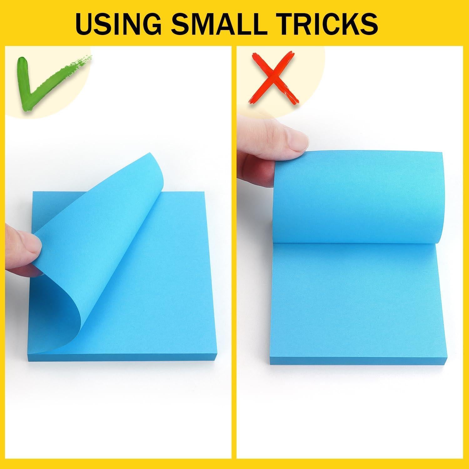 Notas Adhesivas Lobo Oriental 7.6x7.6 cm 8 Blocs 80 Hojas Azul