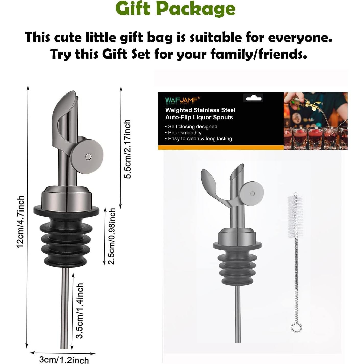 Válvula de vertido acero inoxidable WAFJAMF con cepillo 1 unidad