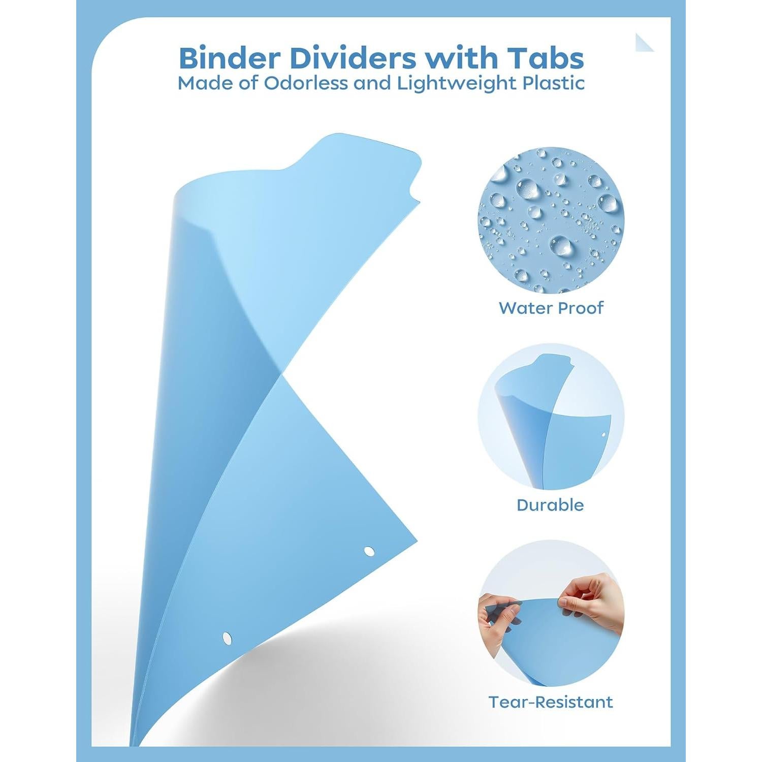 Separadores de Carpetas BiuLeon 8 Tabuladores Reutilizables