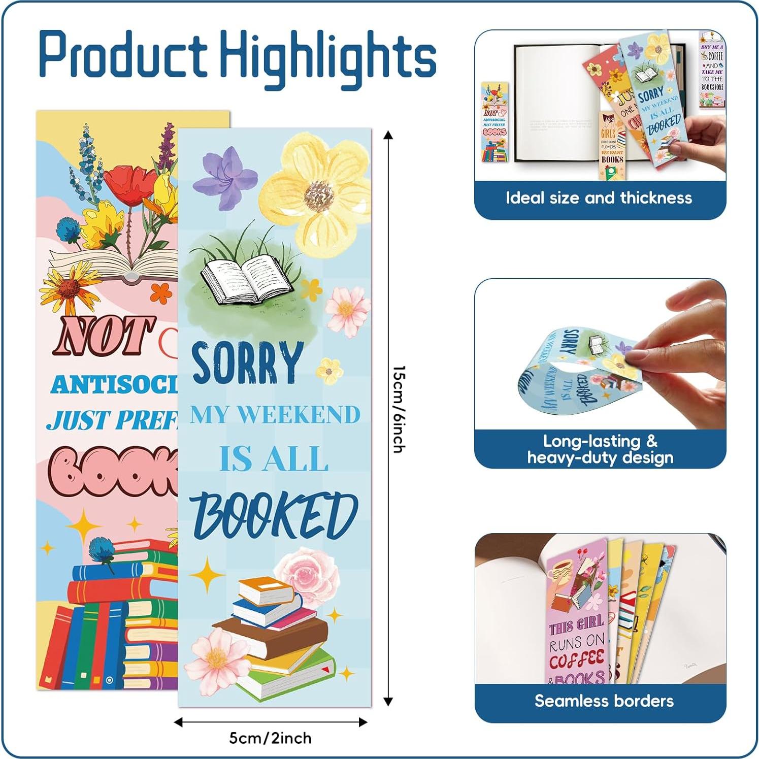 Paquete de 100 Marcadores Doble Cara Zhirlyn para Lectores