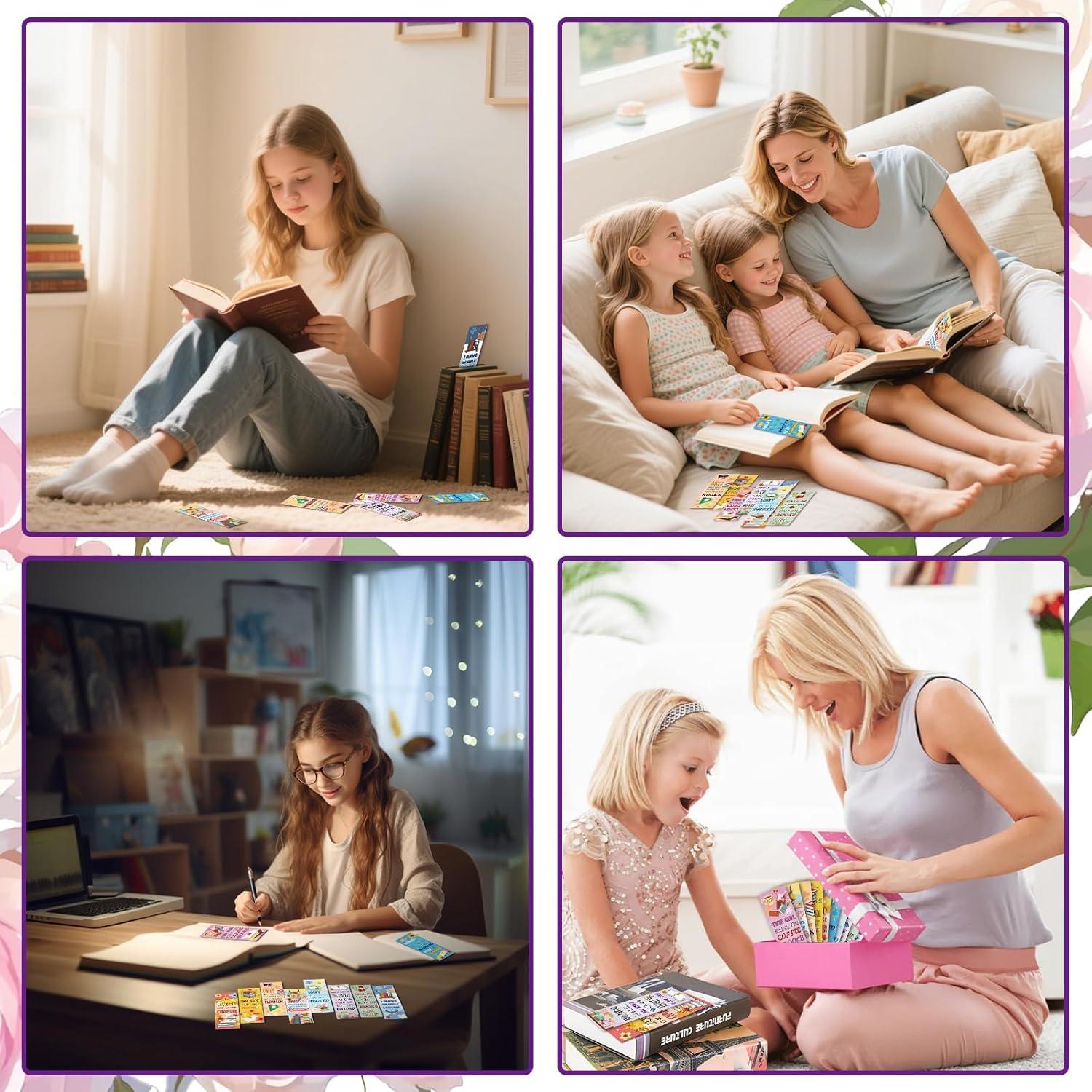 Paquete de 100 Marcadores Doble Cara Zhirlyn para Lectores