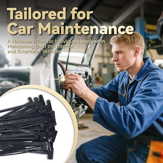 Hebilla de Brida de Cable Universal Leocfy 50PCS Nylon Resistente