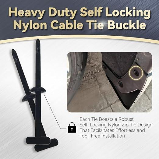 Hebilla de Brida de Cable Universal Leocfy 50PCS Nylon Resistente