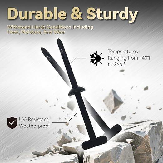 Hebilla de Brida de Cable Universal Leocfy 50PCS Nylon Resistente