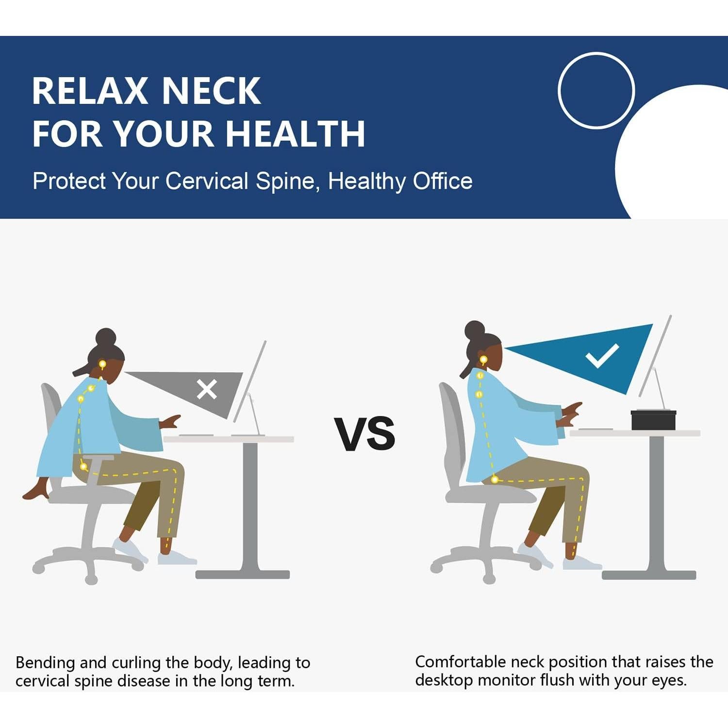 Soporte para Monitor FITUEYES de Madera 42.4 cm Negro