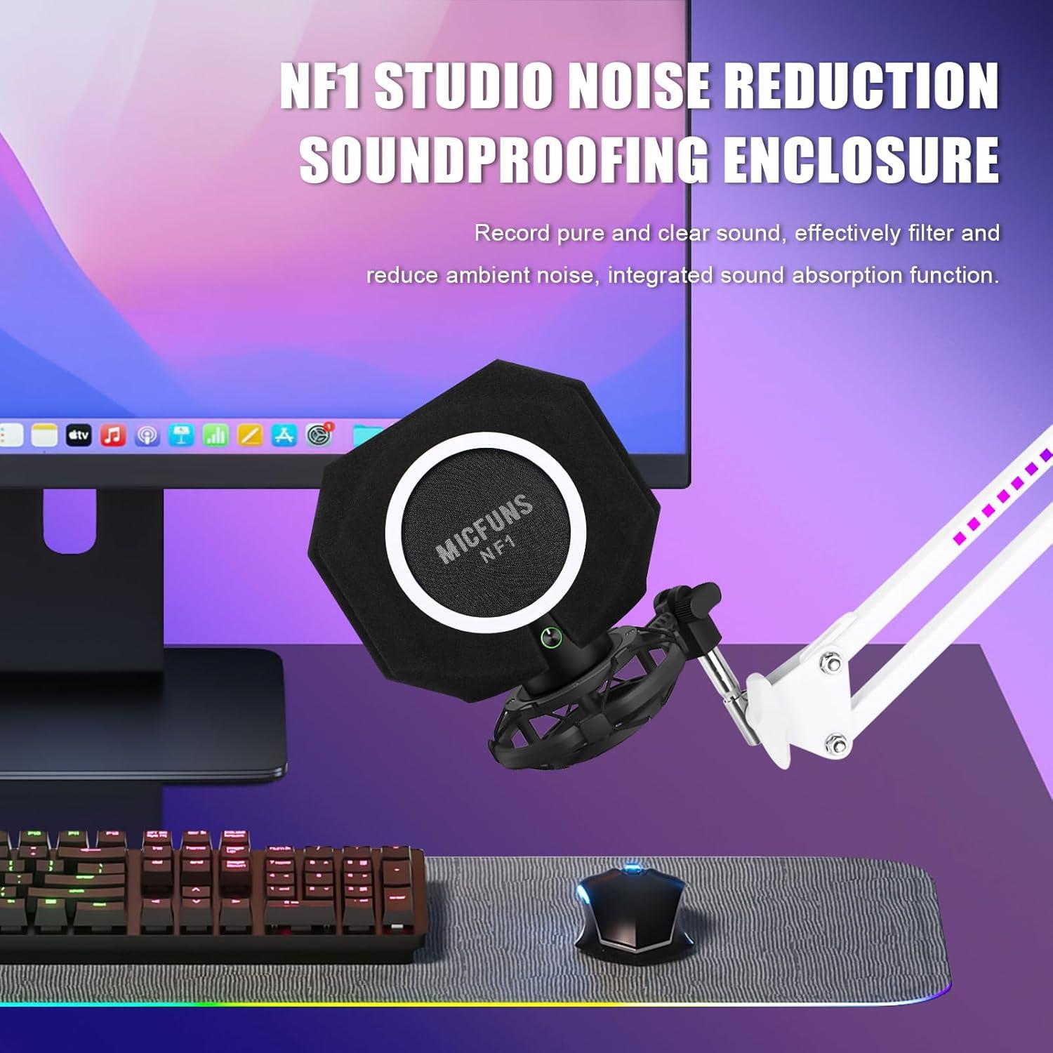 Filtro de Pop para Micrófono NF1 - Reducción Acústica 45mm