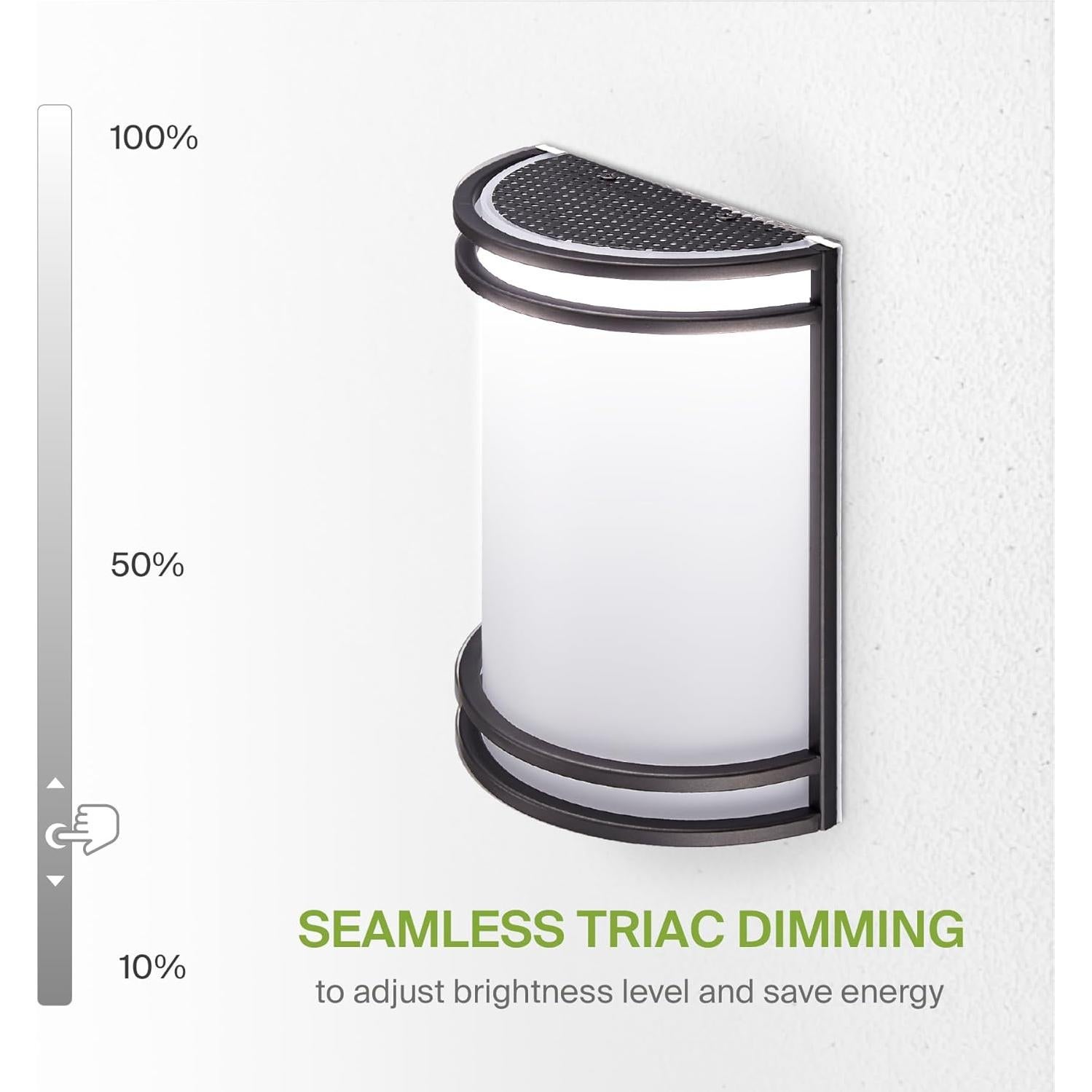 Luz de Pared LED Interior ASD Bronce Aceitado 25.4cm 3000K-5000K