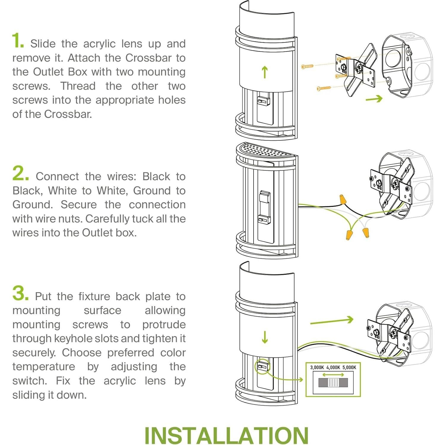 Luz de Pared LED Interior ASD Bronce Aceitado 25.4cm 3000K-5000K
