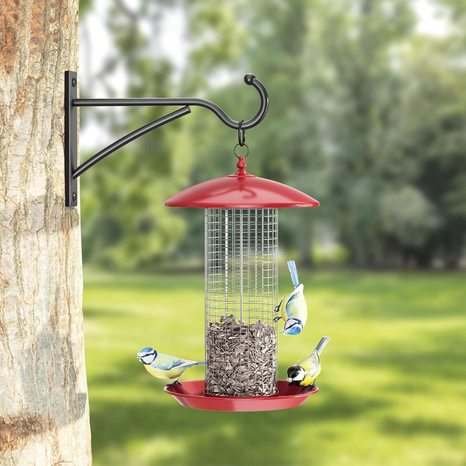 Ganchos para Plantas Saffruff 15 cm Metal Negro Paquete de 2