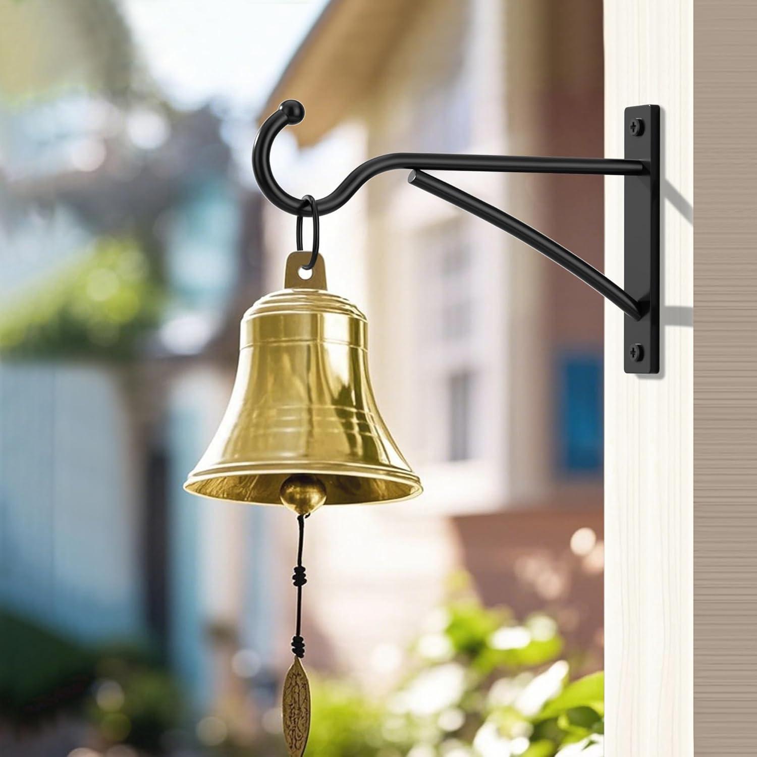 Ganchos para Plantas Saffruff 15 cm Metal Negro Paquete de 2