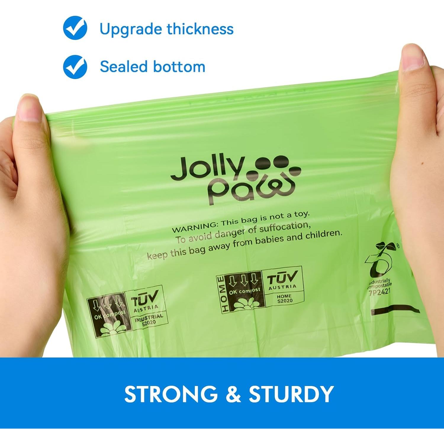 Bolsas de Excremento para Perros JollyPaw 240 Piezas 23x33cm