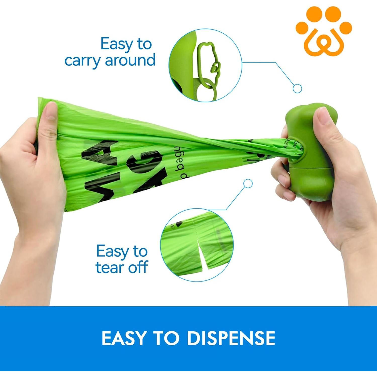 Bolsas de Excremento para Perros JollyPaw 240 Piezas 23x33cm