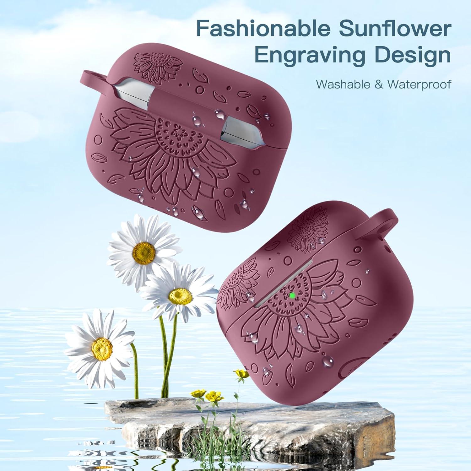 Funda Silicona IMIVIO Girasol para AirPods Pro 2da/1ra Gen