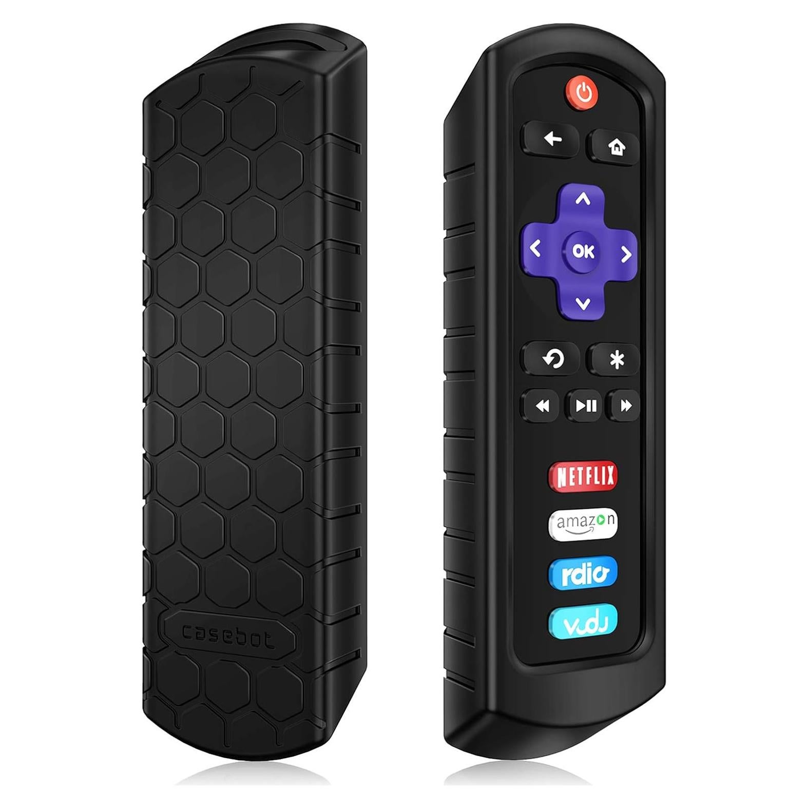 Funda Protectora Fintie para Control Remoto Roku y TCL - Negra