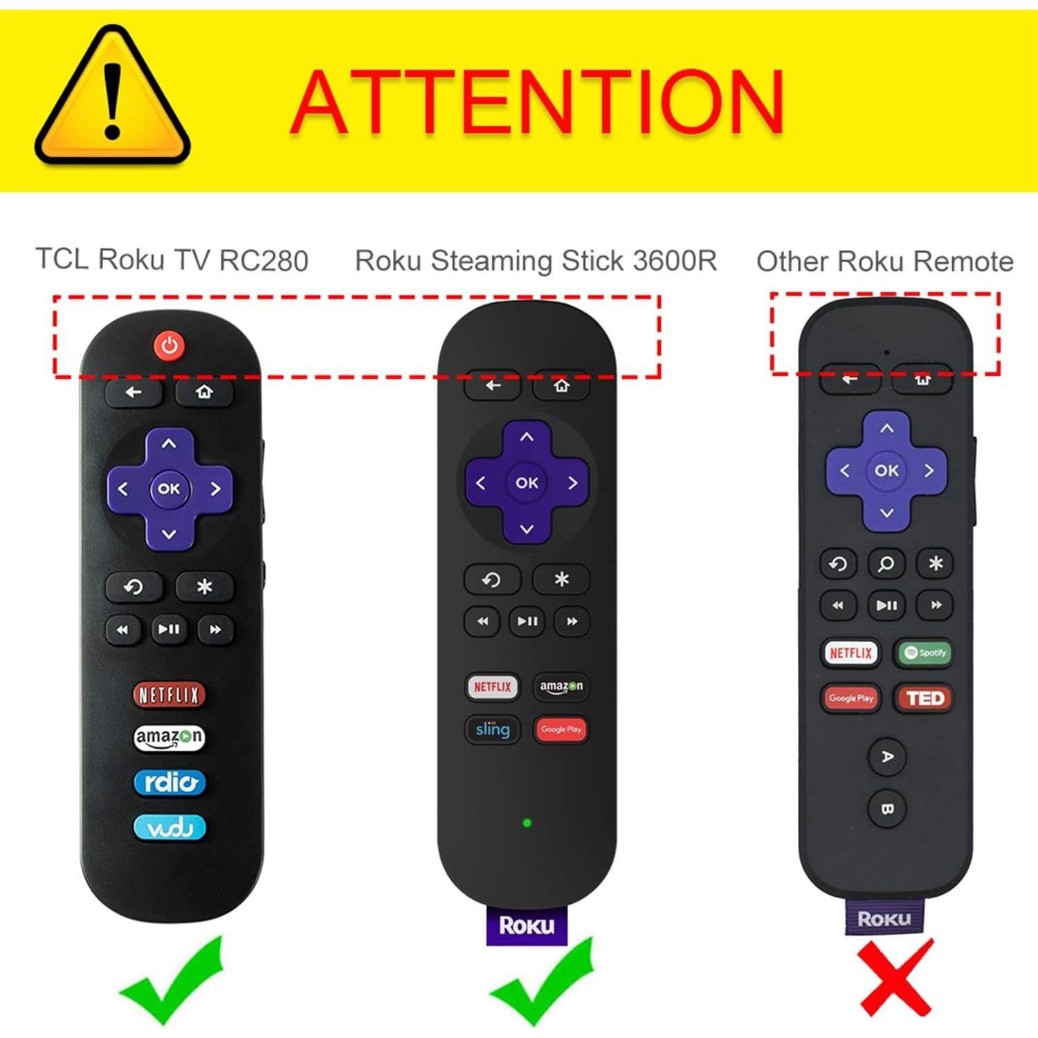 Funda Protectora Fintie para Control Remoto Roku y TCL - Negra