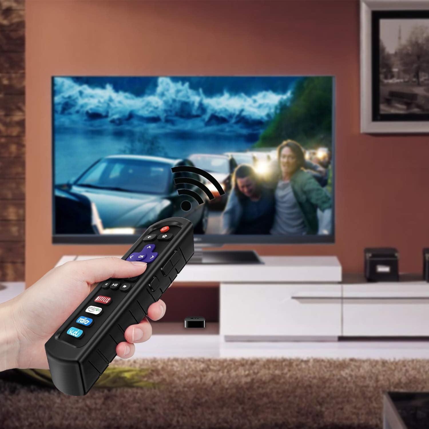 Funda Protectora Fintie para Control Remoto Roku y TCL - Negra