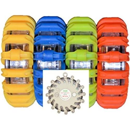 Caja de 6 Luces de Emergencia Recargables ESafety RPF16LM6 Ámbar