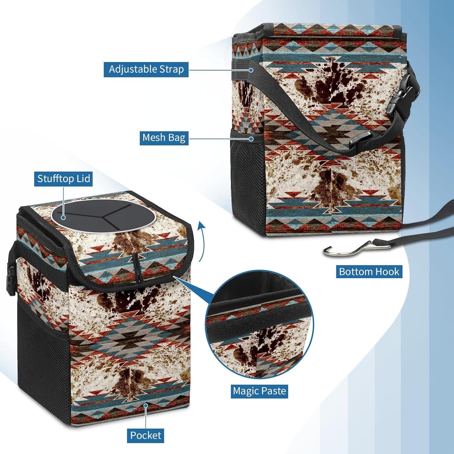 Basurero de Auto Plegable Longlugoo a Prueba de Fugas 24.13x17.02x16 cm