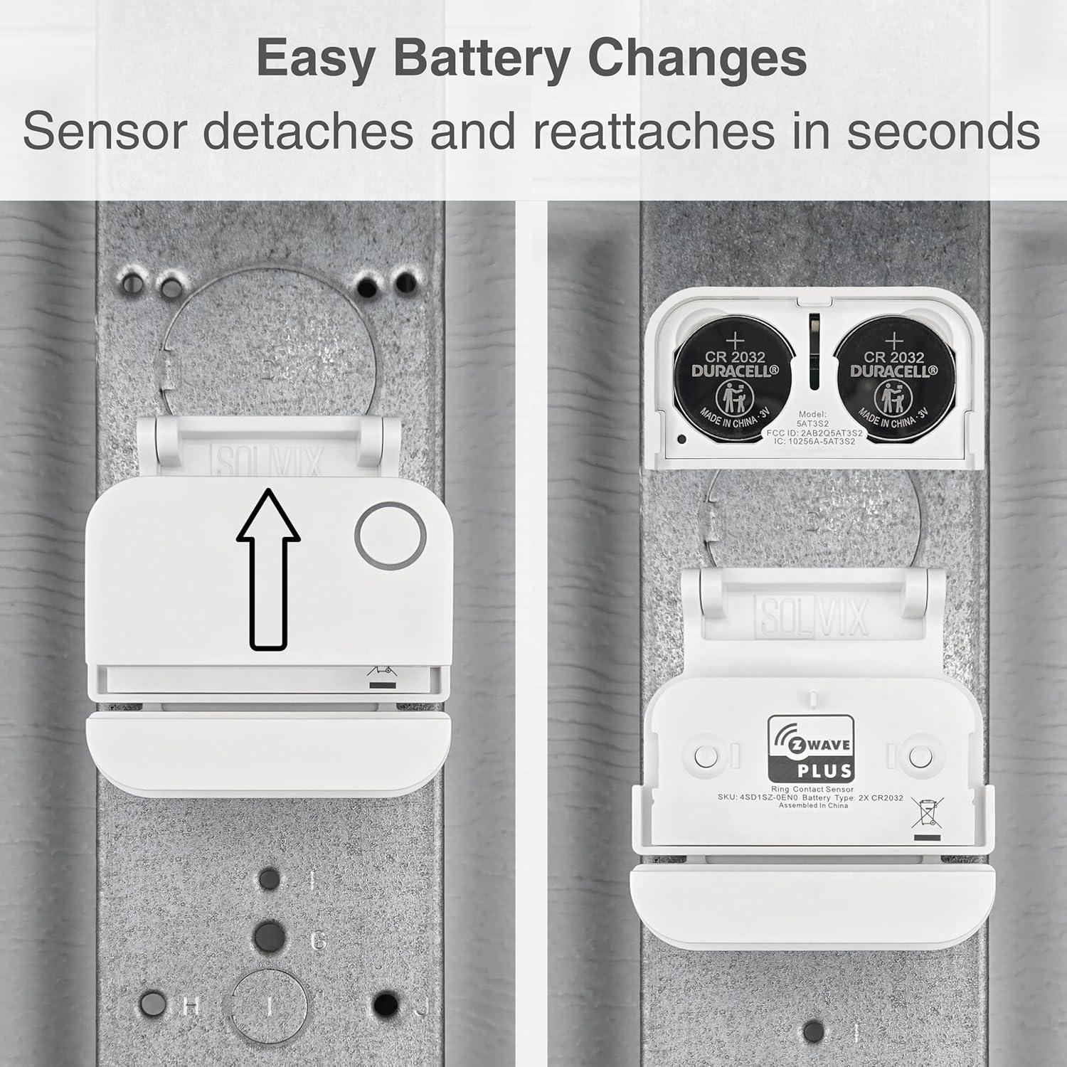 Soporte para puerta de garaje SOLVIX para sensores Ring 2ª gen