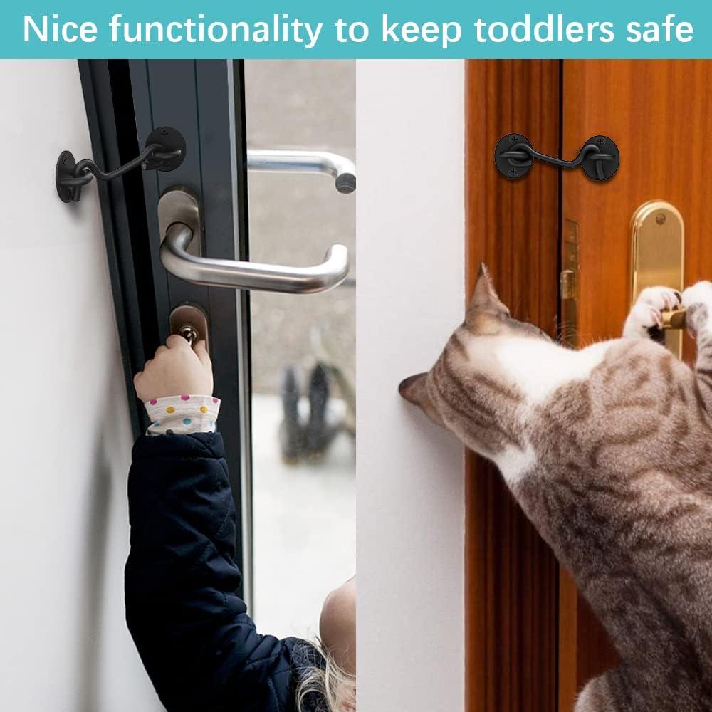 Cerradura de Puerta de Granero CRANACH 10 cm Acero Inoxidable 2 Pzs