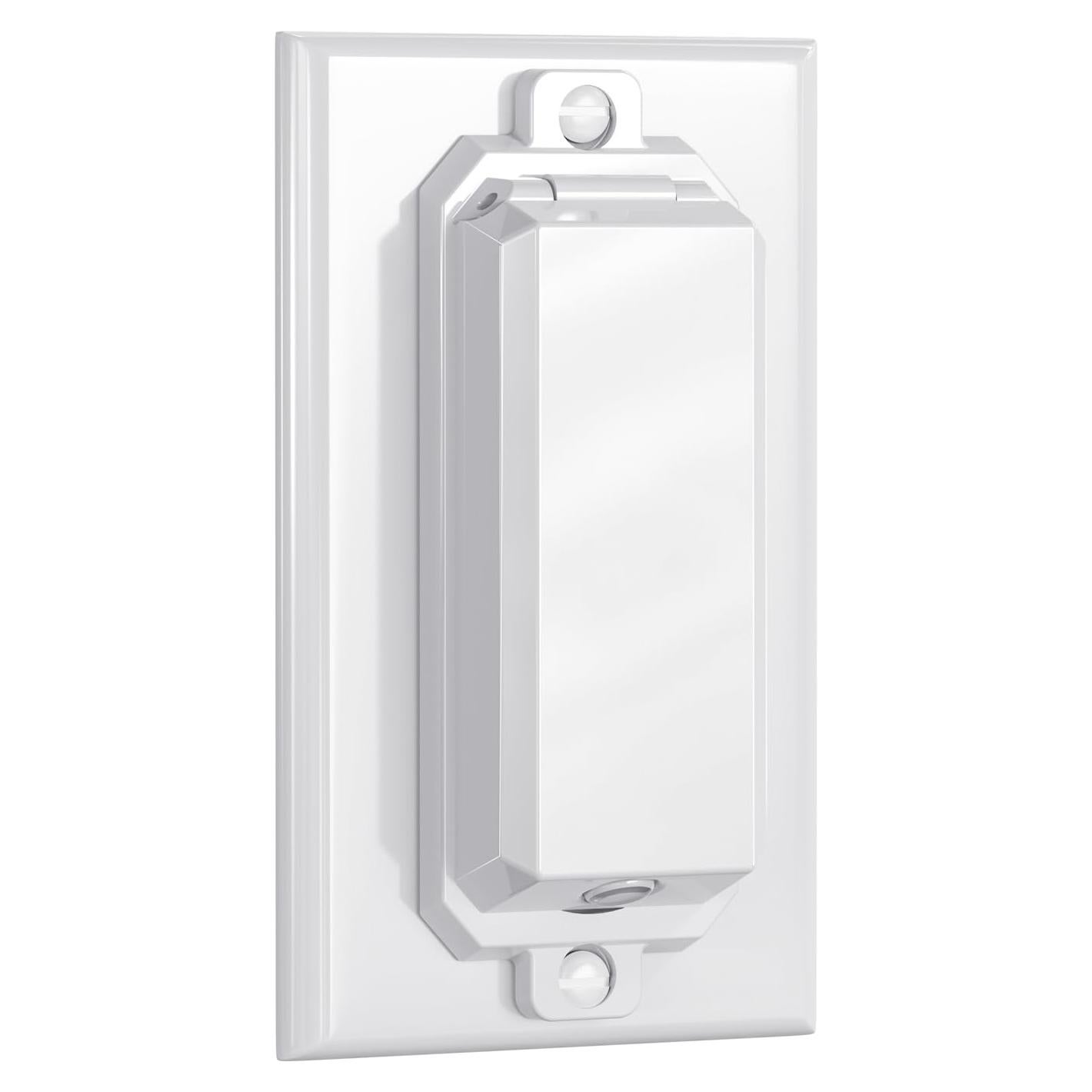 Protector de Interruptor de Luz CLYMENE Estilo Rocker Blanco 2 Pzs