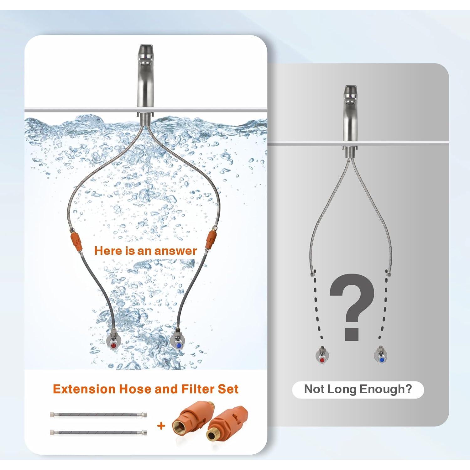 Filtro de Agua RULIA con Manguera de Extensión 2 Piezas