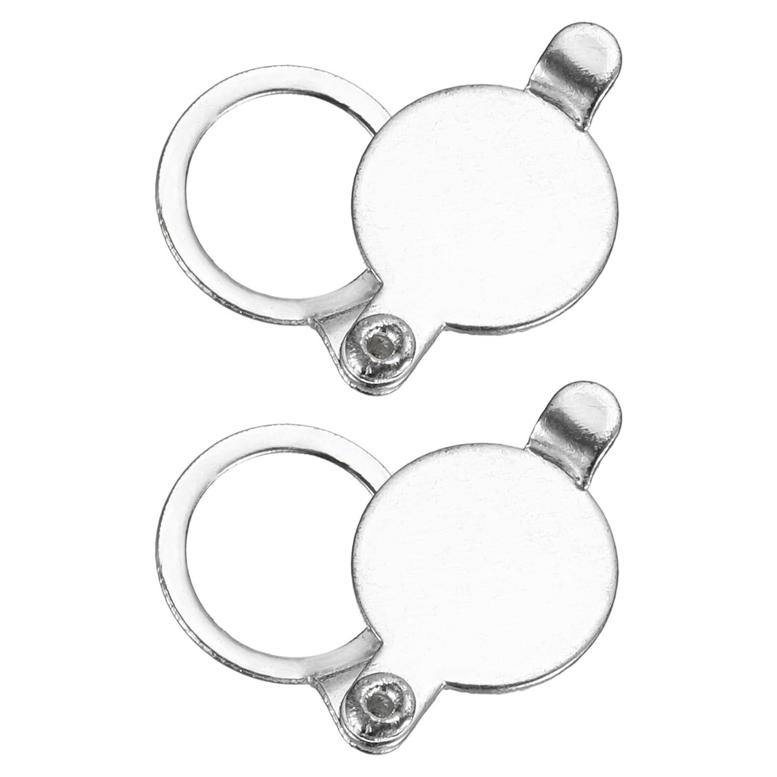 Cubierta de Mirilla PATIKIL 12mm Cromo Brillante 2pcs