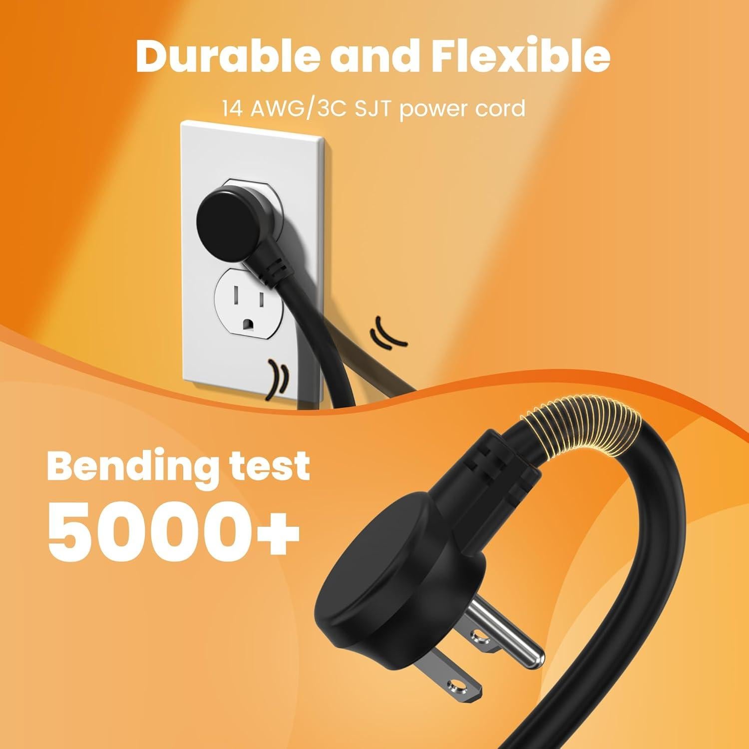 Regleta de Enchufes 12 Puertos Plug'n 1.83m con Protección 2100J