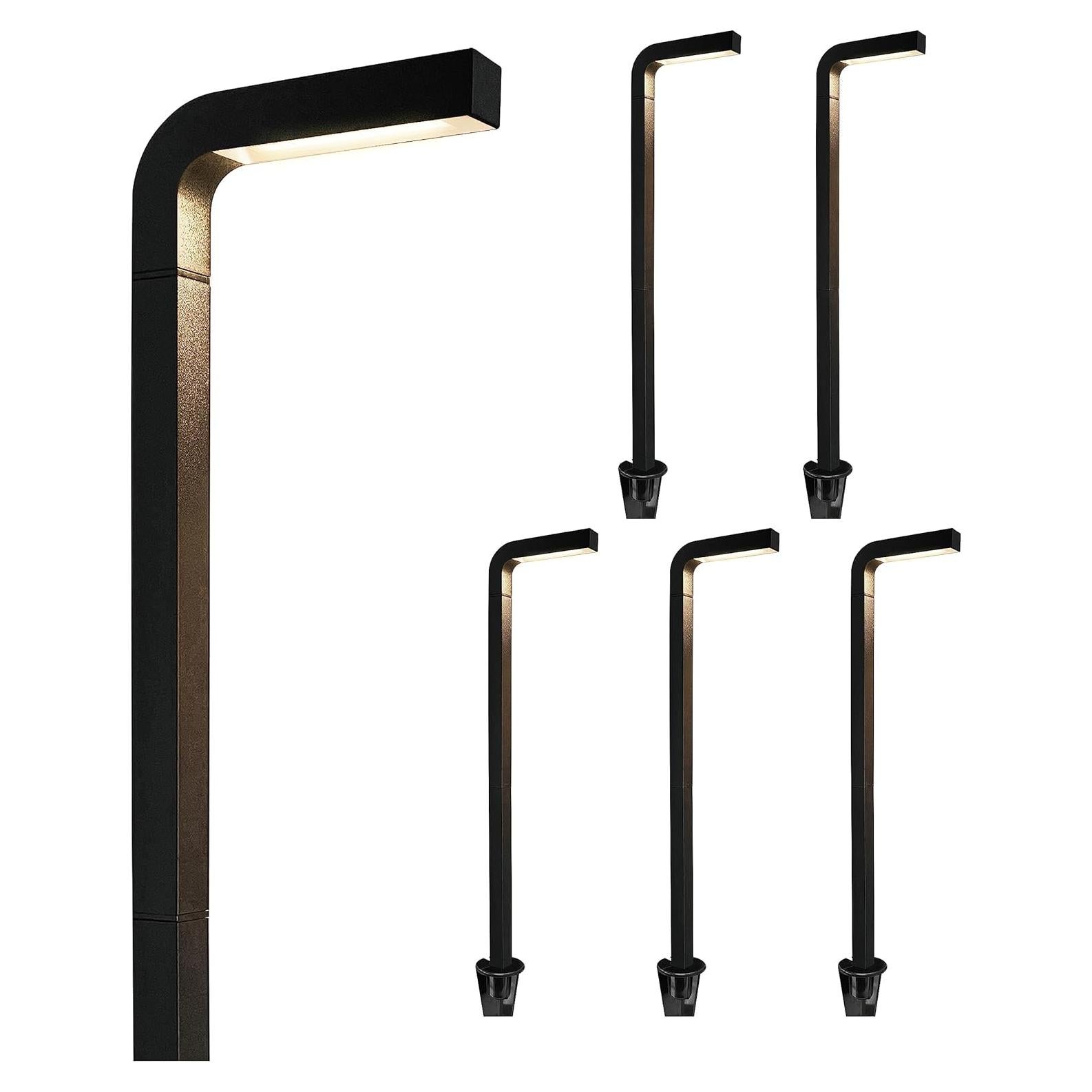 Luces LED de Jardín GKOLED 3W, Paquete de 6, Aluminio, IP65