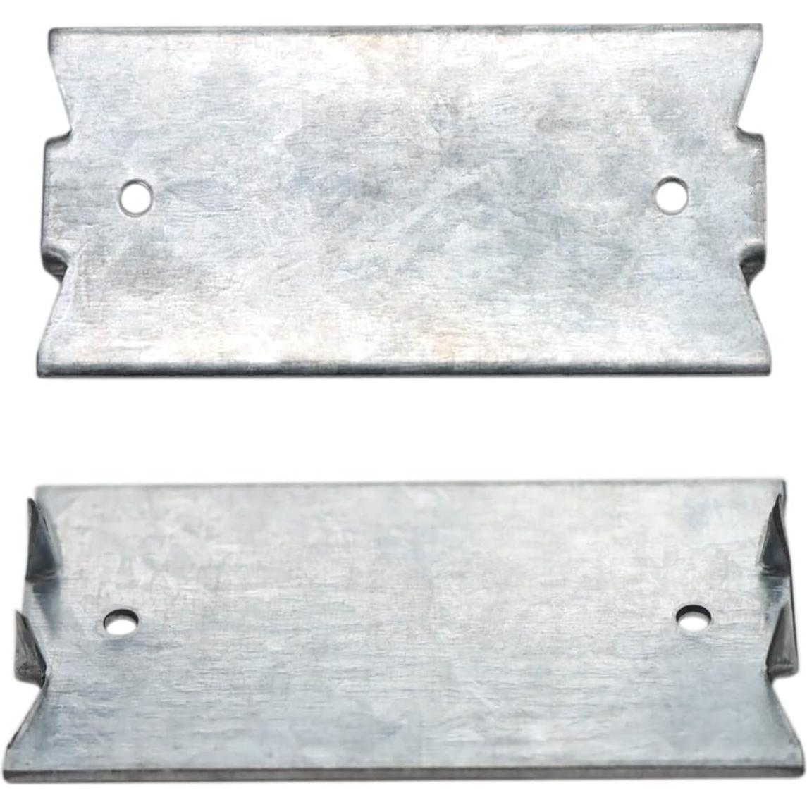 50 Placas de Clavo de Seguridad Qlvily 3.81 x 5.08 cm Hierro